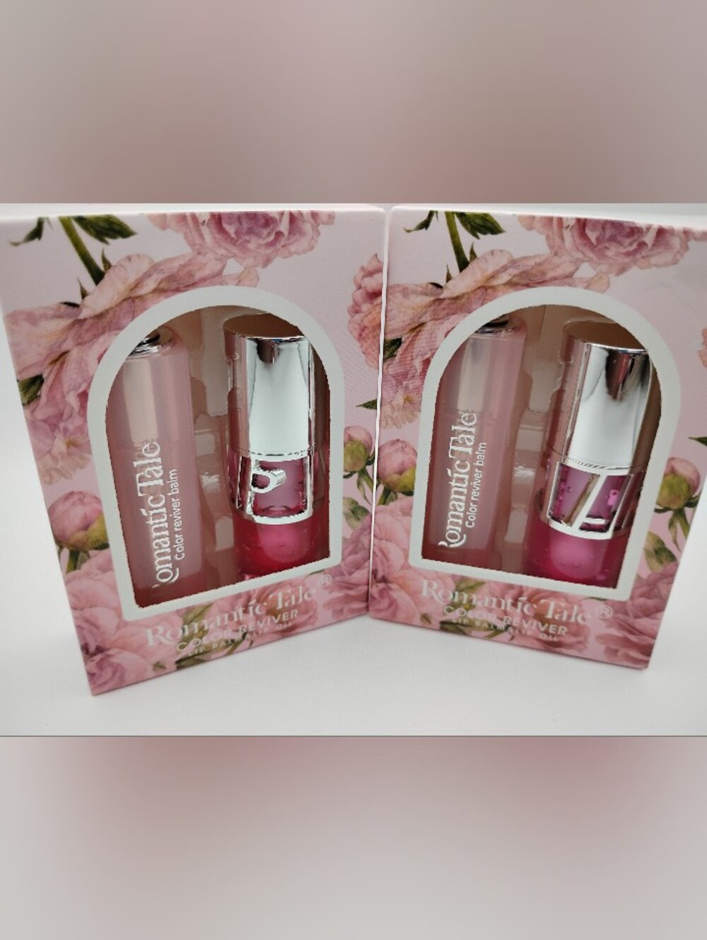 2 Sets Romantic Tale Pink Color Reviver Lip Balm + Hydrating Pink Lip Oil BNIB - Picture 3 of 5